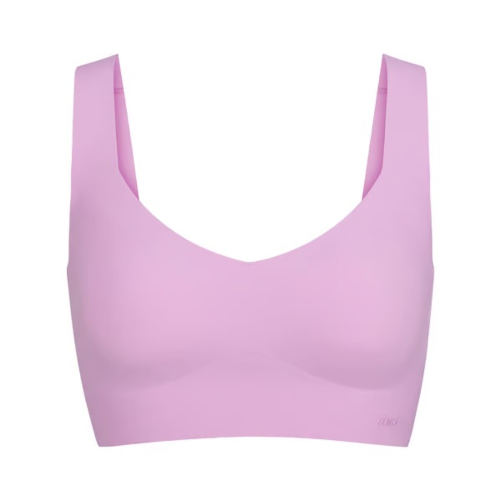 SKIMS NAKED PLUNGE LONGLINE BRALETTE PETAL XS